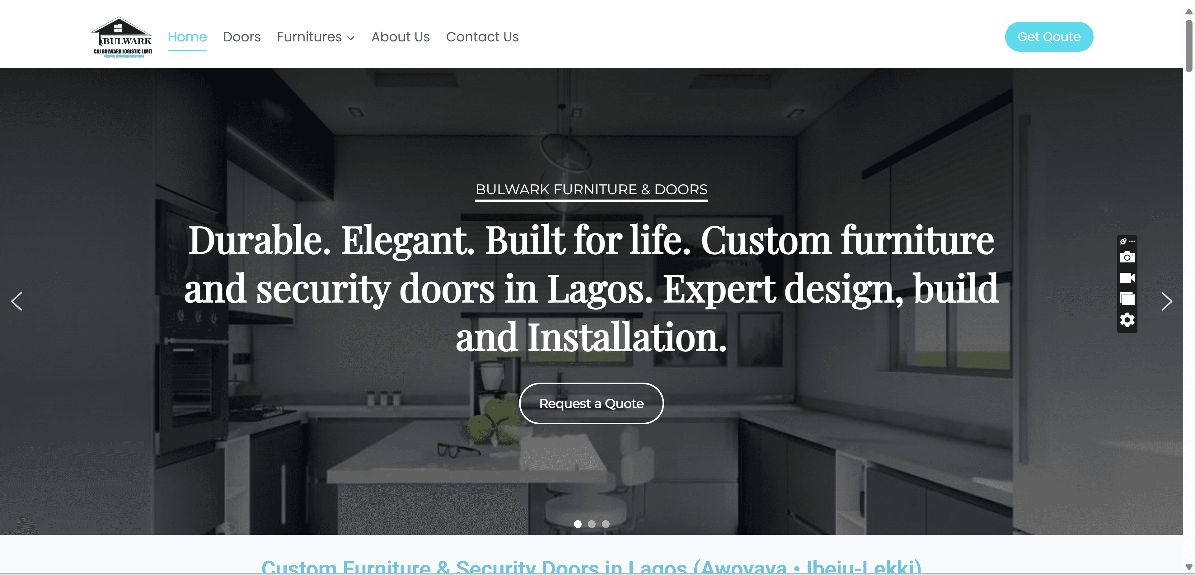 Door Manufacturing Company project